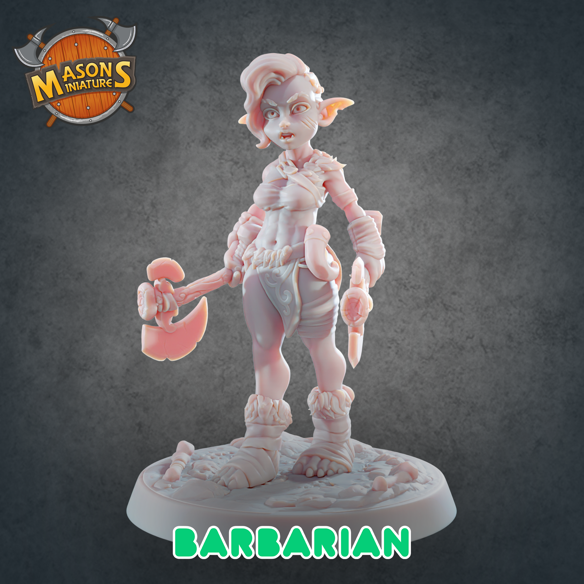 Goblin Barbarian - Female (MM)