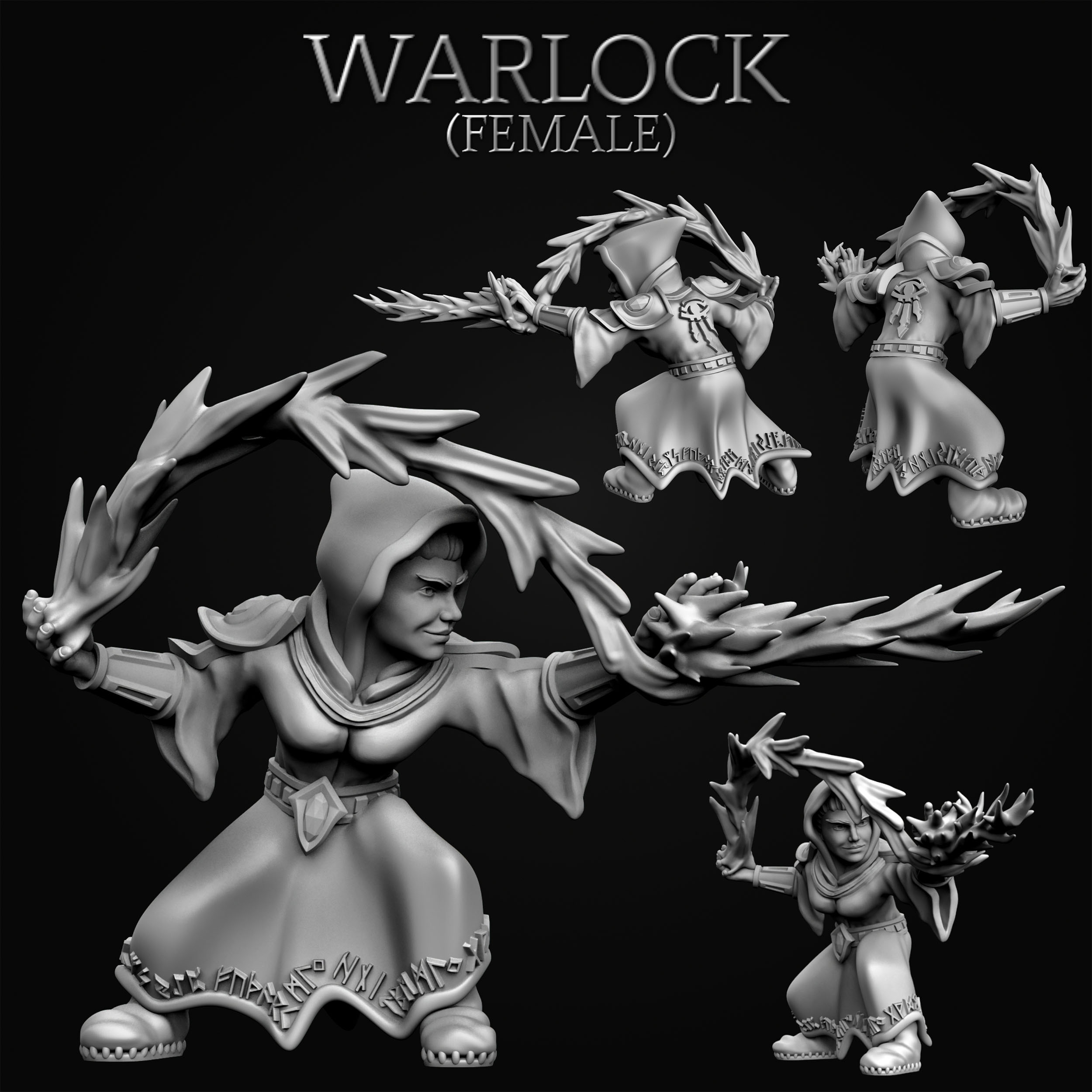 Gnome Warlock - Female (MF)