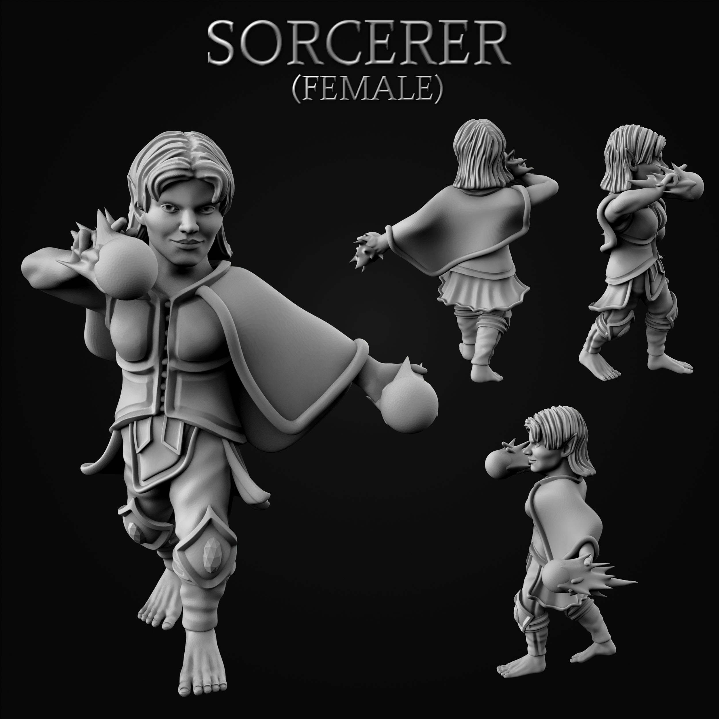 Gnome Sorcerer - Female (MF)