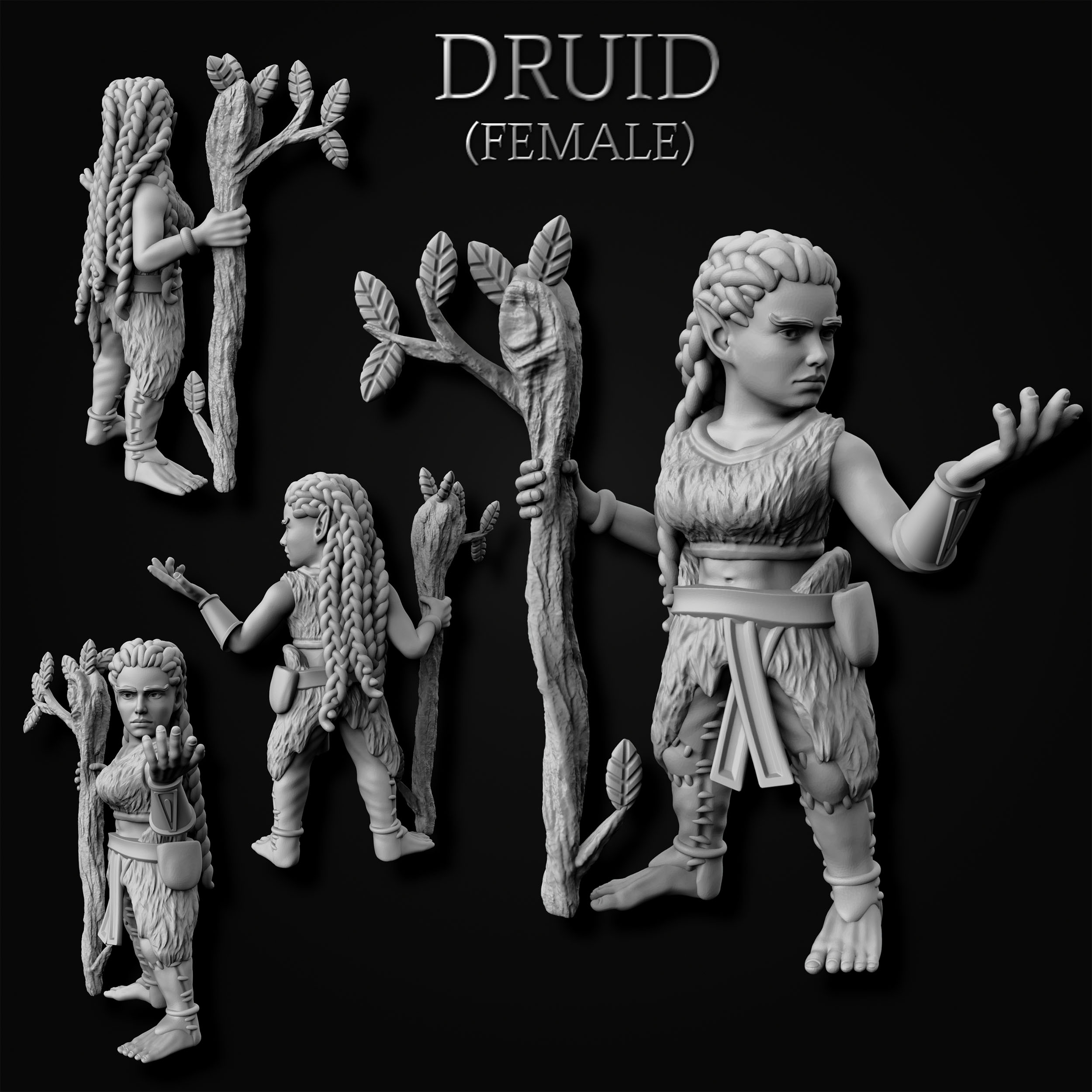 Gnome Druid - Female (MF)