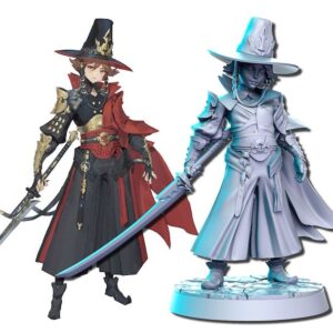 Human Mage Long Sword Duelist - Female (RNEstudio)