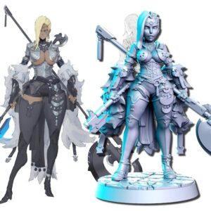 Human Duel Axe Warrior - Female (RNEstudio)